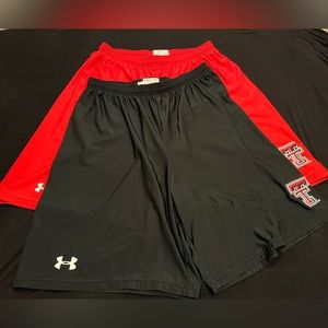 Set of Two Texas Tech Under Armour Basketball Shorts
